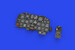 Republic P47D-25 Thunderbolt Löök Instrument Panel and seatbelts (Mini Art) E644246