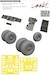 Westland Sea King HAS.5 Löök + Instrument Panel and seatbelts, Wheels and TFace Mask (Airfix) E644257