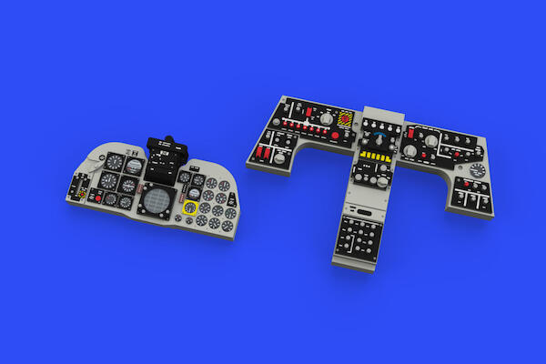 Northrop F5E Tiger Löök Instrument Panel and seatbelts, (AFV Club / Eduard) E644258