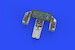F35B Lightning II Löök Instrument Panel and seatbelts, (Tamiya) E644259