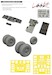 Westland Sea King HU.5 Löök + Instrument Panel and seatbelts, Wheels and TFace Mask (Airfix) E644260