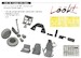 Grumman TBF-1 Avenger Löök + Instrument Panel and seatbelts, Wheels with smooth tread and  TFace Mask (Academy) E644261