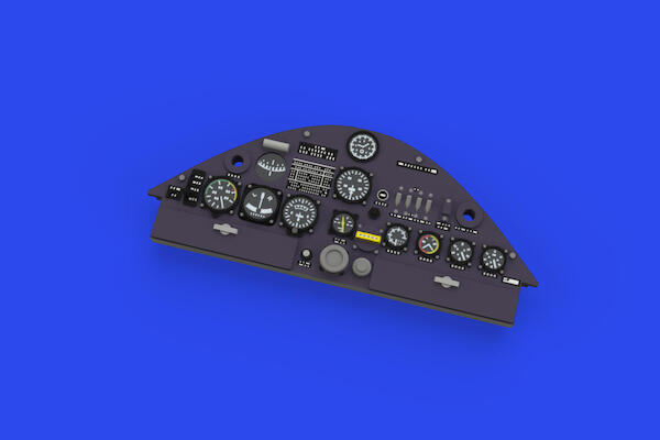 Messerschmitt Bf108 Löök Instrument Panel and seatbelts, (Eduard) E644266