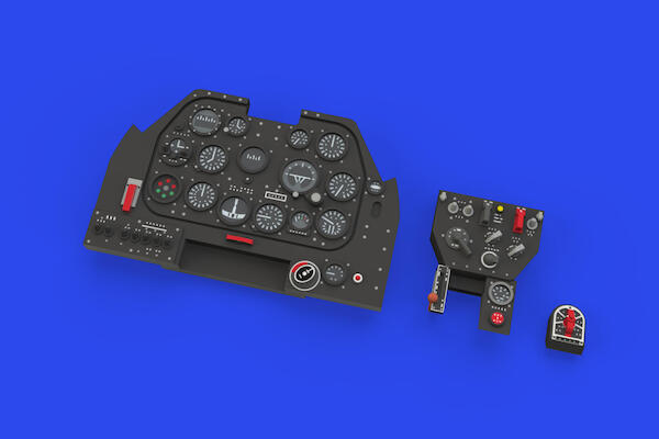North American P51B/C Mustang Löök Instrument Panel and seatbelts (Eduard) E644268