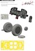 Republic P47D-30 Thunderbolt Löök + Instrument Panel and seatbelts, Wheels and TFace Mask (Airfix) E644274