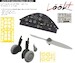 Messerschmitt Bf108  Regular wheels Löök + nstrument Panel and seatbelts, Wooden propeller, wheels and TFace mask (Eduartd)  (Eduard) E644276