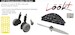 Messerschmitt Bf108 Spoked Wheels Löök + nstrument Panel and seatbelts, Wooden propeller, wheels and TFace mask (Eduartd) (Eduard) E644277