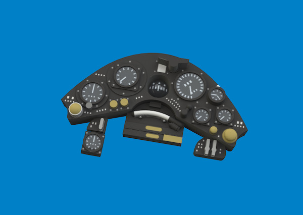 Bristol Bulldog MKII Löök Instrument Panel and seatbelts (Airfix) E644284