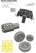 A10C Thunderbolt II Löök+ Instrument Panel and seatbelts, Rotary gun flash surpressor, wheels, and TFace mask (Great Wall ) E644286