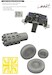 A10C Thunderbolt II Löök+ Instrument Panel and seatbelts, Rotary gun flash surpressor, wheels, and TFace mask (Great Wall ) E644286