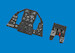 Bell P39Q Airacobra Löök Instrument Panel and seatbelts (Arma) E644287