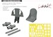 Bell P39N Airacobra Löök+  Instrument Panel and seatbelts, Gun Barrels, Seat and T-Face mask (Arma) E644293