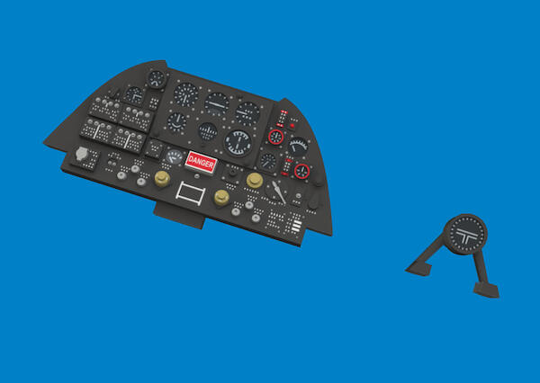 Westland Lysander MKI/MKIII Löök Instrument Panel and seatbelts (Airfix) E644305