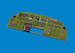 B24D Liberator Löök Instrument Panel and seatbelts (Hobby Boss) E644310
