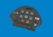Fi156C Storch Löök Instrument Panel and seatbelts (Tamiya) E644315