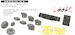 UH60A Blackhawk Löök+  Instrument Panel and seatbelts, wheels, Flare Dispensers, TFace Mask (ICM) E644320