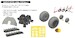 Curtiss P40N-25+ Löök+ Instrument Panel and seatbelts, exhaust stacks, wheels, diamond tread TFace mask (Eduard) E644324