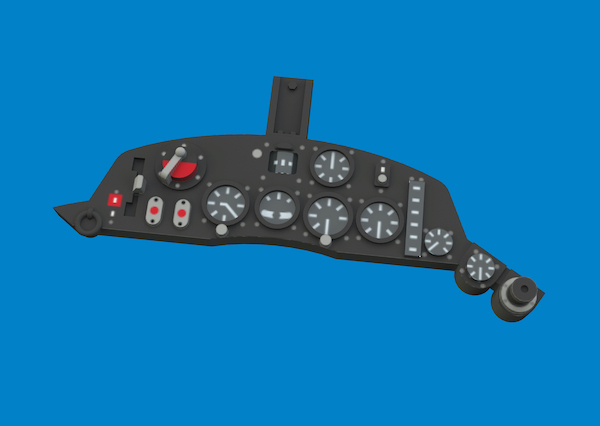 Nakajima Ki115 Tsurugi   Löök  Instrument Panel and seatbelts (Eduard)  E644327
