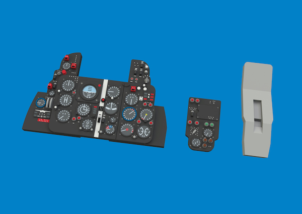 Mikoyan MiG21F  - Grey-  Löök  Instrument Panel and seatbelts (Eduard)  E644329
