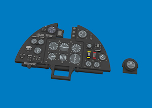 Hurricane MKI Löök  Instrument Panel and seatbelts (Arma Hobby)  E644343