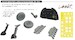 Spitfire Mk.IXe LööK + Instrument Panel and seatbelts, Rounded Exhaust stacks, wheels, Legs and TFace mask (Eduard) E644358