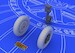 BF109E Main undercarriage wheels (Eduard) 648-058