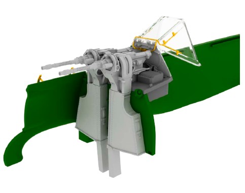 MG131 mount for FW190  e648-070