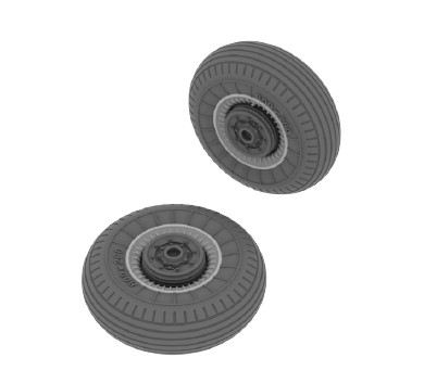 ILyushin IL2 Wheels (Tamiya) e648-072