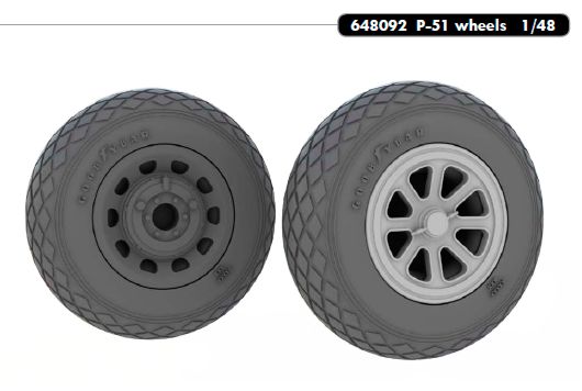 P51 Wheels (Tamiya)  e648-092