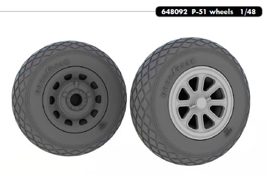 P51 Wheels (Tamiya) e648-092