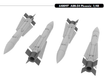 AIM-54 Phoenix Missiles (4)  e648-097