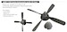 P51B/C Mustang Hamilton Standard uncuffed Propellor (Eduard) E6481007