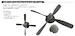 P51B/C Mustang Hamilton Standard uncuffed Propellor (Eduard) E6481007