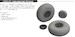 Boeing B17F Flying Fortress Wheels, Diamond Tread (HKM/Eduard) E6481020