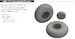 Boeing B17F Flying Fortress Wheels,  Cross Tread (HKM/Eduard) E6481024