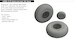 Boeing B17F Flying Fortress Wheels,  Cross Tread (HKM/Eduard) E6481024