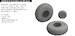 Boeing B17F Flying Fortress Wheels,  Block Tread (HKM/Eduard) E6481025