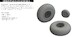 Boeing B17F Flying Fortress Wheels, Oval Tread (HKM/Eduard) E6481026