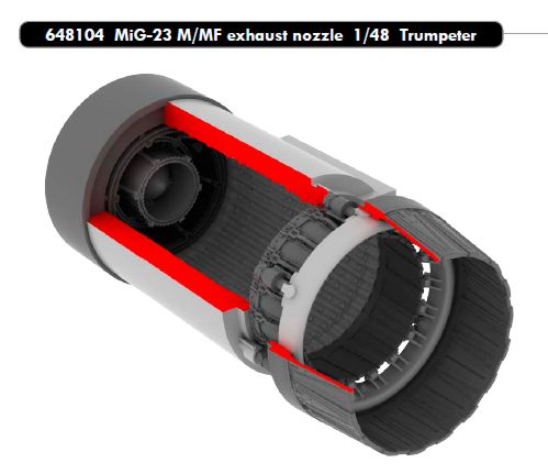 Mikoyan MiG23M/MF Flogger Exhaust Nozzle (Trumpeter) E648104