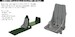 P51B/C Mustang Seat Type 2 with Integral Seatbelts  (Eduard) E6481040