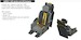 F86F Sabre Ejection Seat with Photo etch seatbelts  (Hasegawa) E6481056