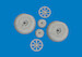 Curtiss P40E Warhawk Wheels with Diamond Tread (Eduard) E6481057