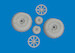 Curtiss P40E Warhawk Wheels with Block Tread (Eduard) E6481059
