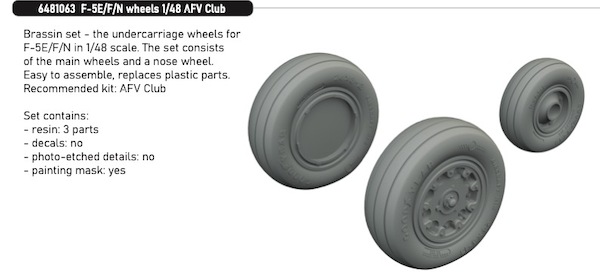 F5E/F/N Tiger II  Wheels (AFV Club)  E6481063