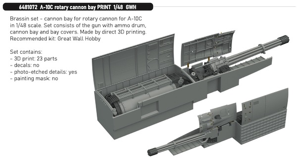 A10C Thunderbolt II Rotary Cannon Bay (Academy) E6481072