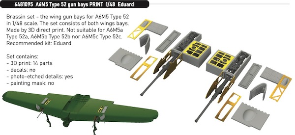 Mitsubishi A6M5 Type 52 Gun Bays (Eduard) E6481095