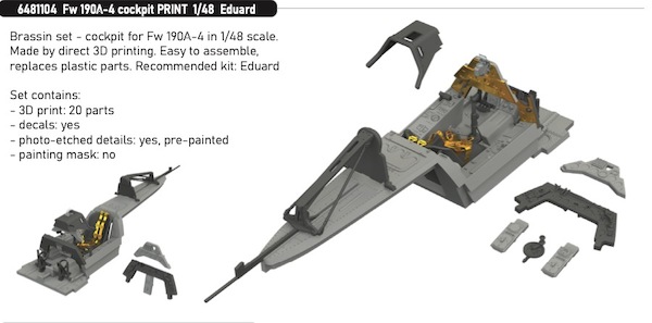 Focke Wulf FW190A-4 Cockpit  (Eduard)  E6481104