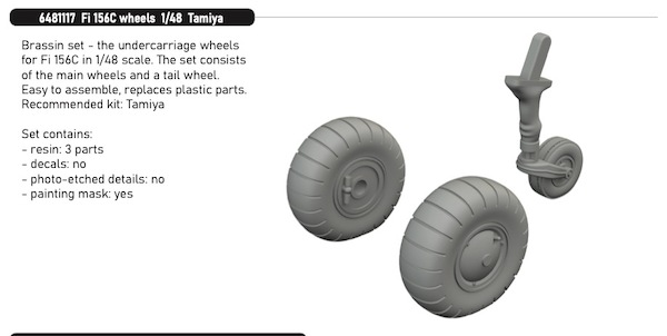 Fieseler Fi156C Storch Wheels (Tamiya)  E6481117