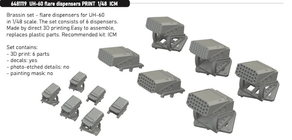 UH60 Blackhawk Flare dispensers (ICM) E6481119