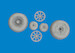 Curtiss P40N Wheels Diamond Tread (Eduard) E6481134